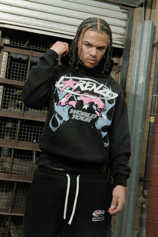 World Tour Hood Twinset - Zwart