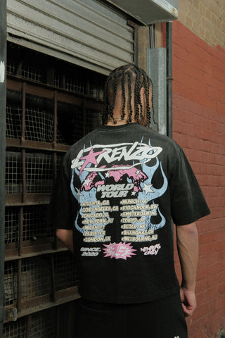 World Tour T-shirt - Zwart