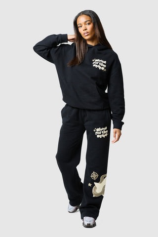 Womens Shoot For The Stars Hood - Black
