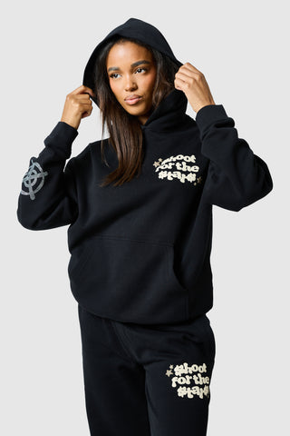 Womens Shoot For The Stars Hood - Black