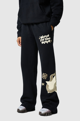 Womens Shoot For The Stars Tracksuit - Black