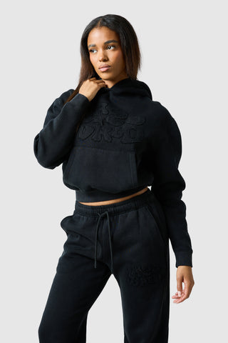 Womens Lrzo Wrld Applique Tracksuit - Black