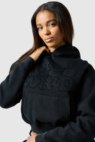 Womens Lrzo Wrld Applique Tracksuit - Black