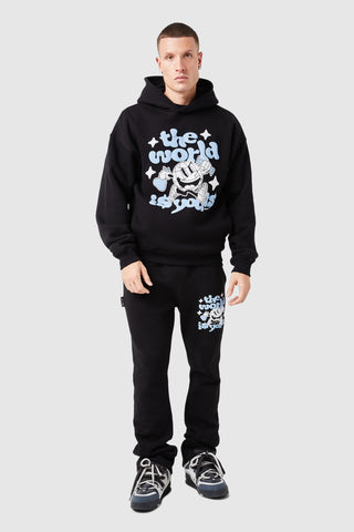 World Is Yours Hood - Zwart