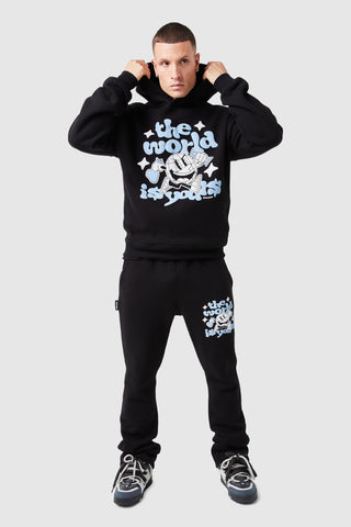 World Is Yours Hood - Zwart