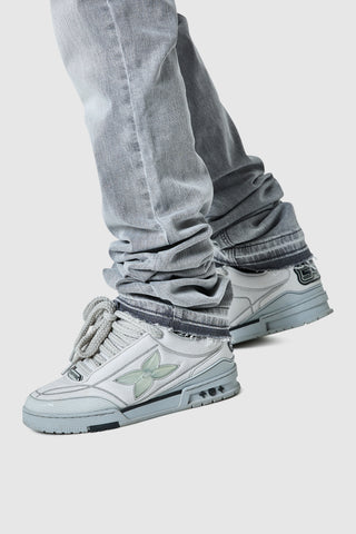 Stacked Jean - Light Grey
