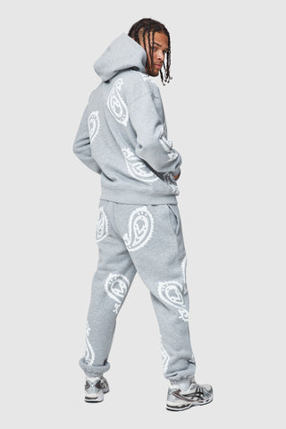 PAISLEY HOOD - GREY