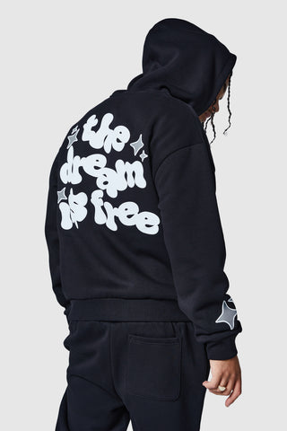 Dream Is Free 2.0 Zip Tracksuit - Black