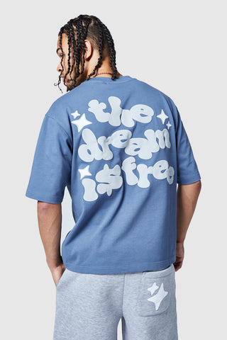 Dream Is Free 2.0 T-shirt - Blauwe camouflage