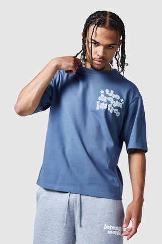 Dream Is Free 2.0 T-shirt - Blauwe camouflage