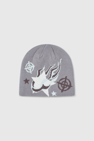 Shoot For The Stars Beanie 2.0 - Moon Grey