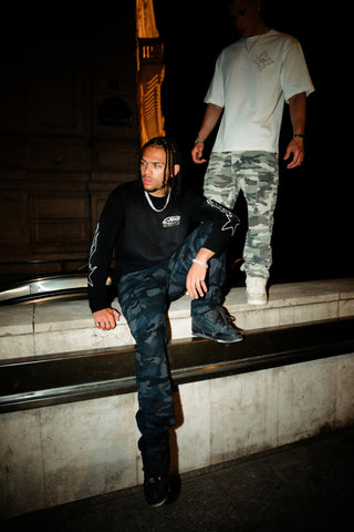 General Camo Cargo Pant - Black/Charcoal